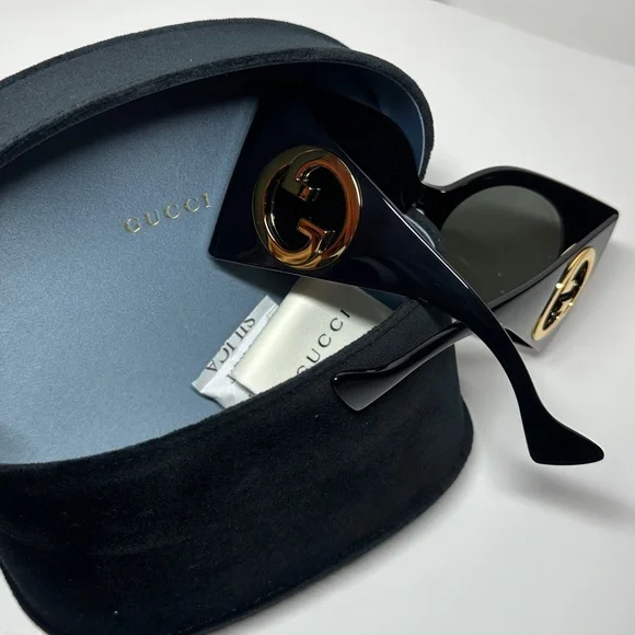 NEW Authentic Gucci GG1254S Sunglasses – Black/Grey  display picture 1